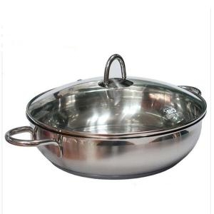 ELO  편리한 인덕션 전골 냄비 샤브샤브 스텐 냄비 28cm