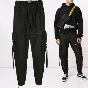 오프화이트 OFF WHITE 11주년 파라슈트 카고 팬츠 OMCF002R19A21021 1000