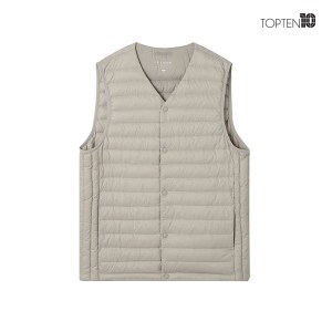 탑텐 남성 나일론 브이넥 경량 베스트_MSA1VP1502