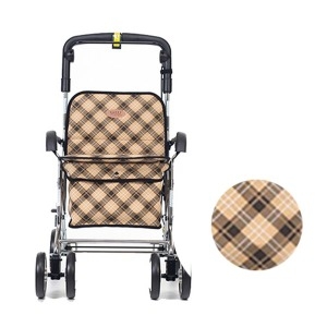 태양메디텍 보행차 F-208 브라운체크 실버보행차