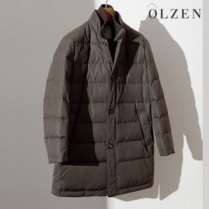 올젠 남성 이중넥 탈부착 덕다운 패딩 코트_ZOZ4CP1302