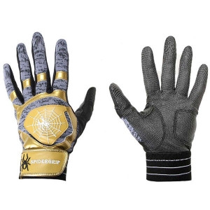 스파이더  그립 동계용 배팅장갑 검+골드 유소년/성인