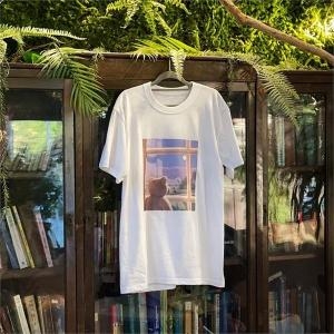 오노마 ONM THE WITH Moon Night 오버핏 반팔 블랙 화이트 S8819677