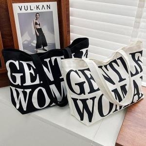 셀러허브 레터링 캔버스에코백 예쁜가방 대학생쇼퍼백 S9264838