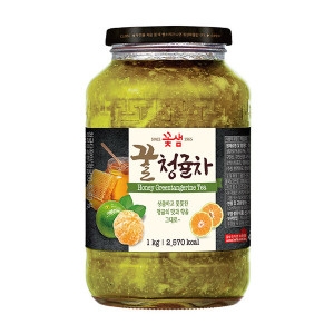꽃샘식품 꽃샘 꿀청귤차 1kg 과일청 청귤에이드 카페