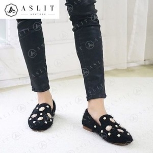 애슬릿 맘보 진주 전체 퍼 여성 털 로퍼 30350186