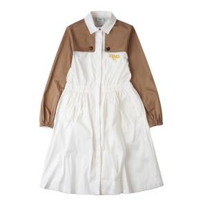 펜디 로고 자수 코튼 원피스 JFB565 AAC3 F0TU9 12-14