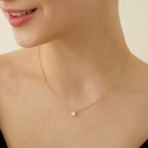 타티아나  실버925 모이사나이트 0.5캐럿 목걸이_DN0001