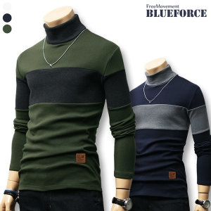블루포스 터틀 기모 에슈비 남자옷/목티/폴라티/단체/긴팔티셔츠