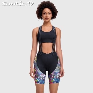 산틱  자전거 바지 빕숏 반바지 여성 3부 4D 패드 L2C05152H
