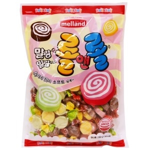 멜랜드  과일맛 롤앤롤 소프트캔디 350g/담라/츄파춥스/사탕