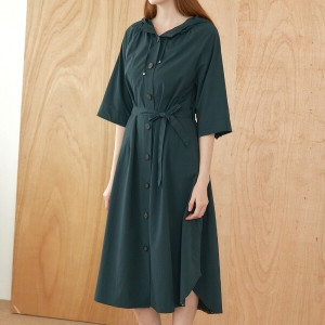 마쟈 투웨이 후드 롱 자켓 원피스 ZB08QP603ON