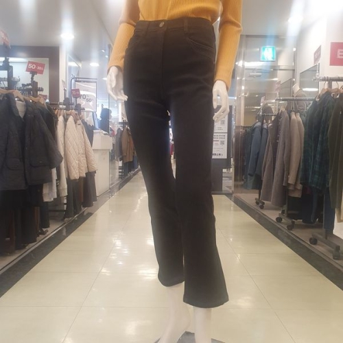 샤트렌 여성 겨울 슬림핏 청바지, ,도톰한 기모 본딩 소재로 한겨울까지 착장,뒤이벤드bw - 에누리 가격비교