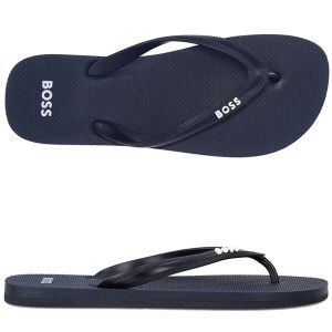 휴고보스 보스 로고 50488925 405 남성 플립플랍 샌들