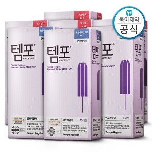 템포 오리지널 슈퍼 10매*4팩 + 레귤러 10매*3팩 세트