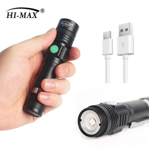 하이맥스  손전등 고휘도LED 후레쉬 휴대용 미니 줌라이트 레이저후레쉬 안전모랜턴 LS-10 풀세트