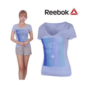 리복  여성 요가 COM 반팔 티셔츠 (Z93434)