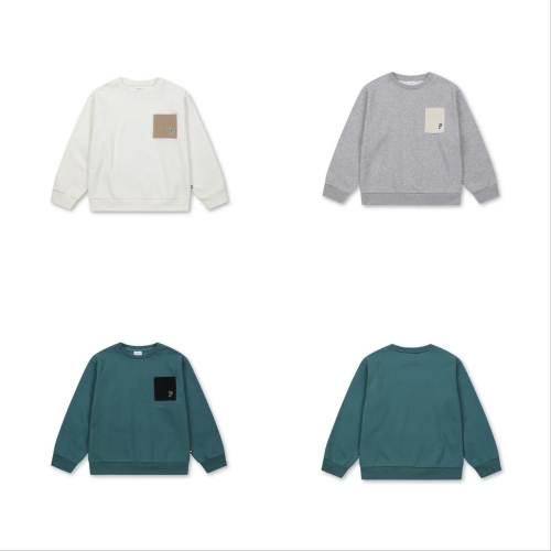 폴햄키즈 남아 코듀로이 포켓배색 맨투맨 PKD4TR1090 MGR