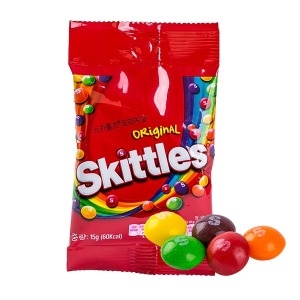 마즈  스키틀즈 사워 또는 오리지널 15g 1개 수입젤리/수입사탕/수입간식