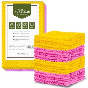 해피세일  국산 망사수세미 20P 4Px5 /주방 설거지 그물수세미