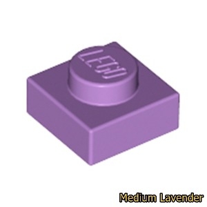 레고  플레이트/Plate 1x1 3024 Medium Lavender