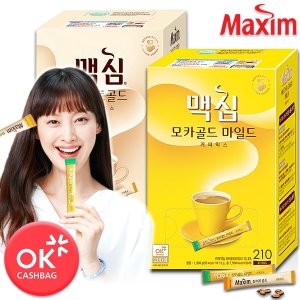 동서식품  맥심 모카골드 210T+화이트골드 커피믹스 210T 총420T 2종 혼합 세트