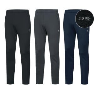 밀레 엠리밋 남여공용 겨울 기모 스판 지퍼주머니 9부 트레이닝 바지 팬츠 LGSWP553