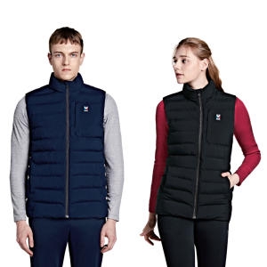 밀레 엠리밋 남여공용 듀스포 히트엠 베스트 경량 패딩 조끼 LGSWV173