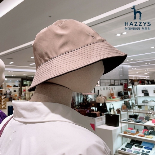 헤지스 ACC HILG3E006.BK_블랙 베이지 퍼피자수 양면 벙거지모자