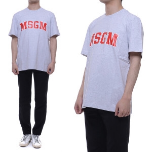 MSGM 남성 COLLEGE 로고 반팔티 2840MM86_207096_94_20S