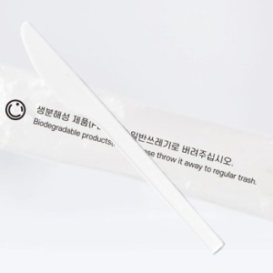 리그라운드  PLA 백색 일회용 나이프