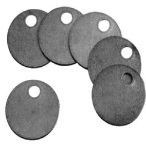  blank metal tags ch hanson model round brass