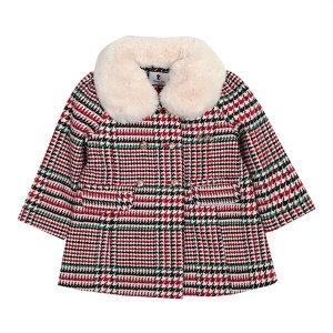 프렌치캣 멀티체크모직코트 Q05DAC030