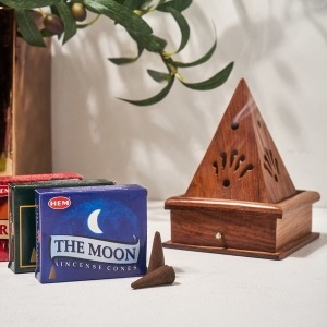 HEM 인센스 콘 + 콘 박스 서랍 홀더 세트