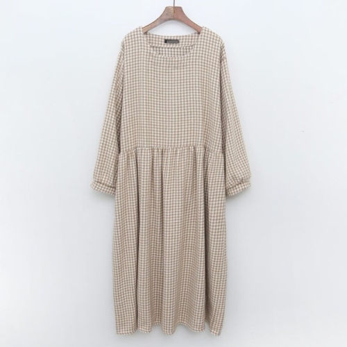 아이우먼 멜로디버디울체크원피스 GRQ058M310 빅사이즈