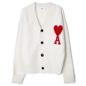 아미 남여공용 울 가디건 BFU 빅하트 로고_BFUKC002 018 009