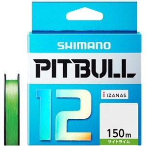시마노  PE 라인 핏불 12 브레이드 150m 1.0 사이트 라임 23.4lb PL-M52R