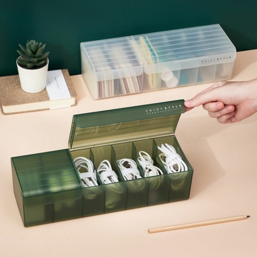 에이치플러스몰  충전 케이블 USB 선정리 충전기 어댑터 케이블 정리함