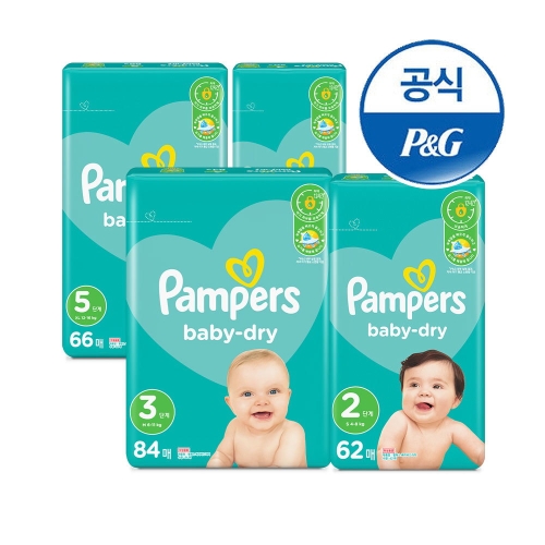 팸퍼스 2019 베이비드라이 밴드형 2단계-공용