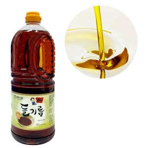 청정식품 100% 통깨 통들깨 들기름 1.8L