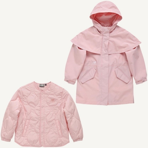 뉴발란스키즈 ESSENTIAL_케이프 2in1 바람막이 (NK9AD1101G)