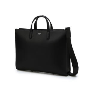 헤지스 노트북 수납가능 블랙 단색 가죽 서류가방_HJBA4E855BK (14인치)