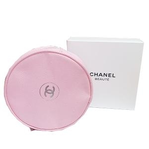 샤넬 뷰티 원형 핑크 파우치