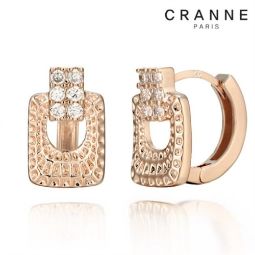 끄란느  14K 파라오 원터치 귀걸이 gold pin C24EGP182