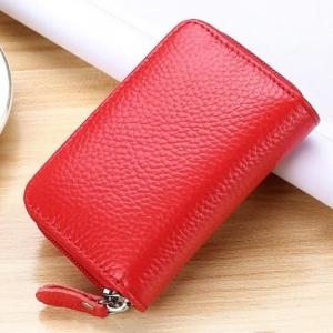 루시 소가죽 카드지갑 레드 / 가죽 명함지갑 S10940542