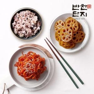반찬단지  진미채무침1kg+연근조림1kg 밑반찬종류 저녁메뉴 반찬가게