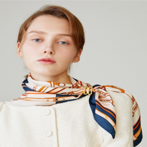 닥스 네이비 DD체인 스카프링 세트 DCSC4E701N2