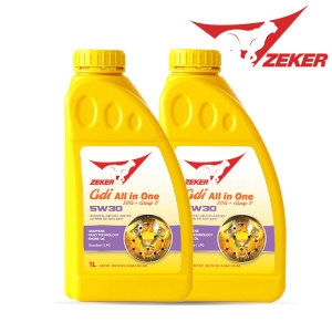제커  그래핀 GDI올인원 5W30 SP SN PLUS 가솔린 엔진코팅제 5기유 함유 1L 2개