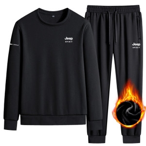 JEEP 의류 보온 보온 남자 오버핏 맨투맨 조거팬츠 트레이닝복 세트 2377