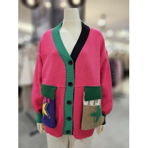 르니앤맥코이 컬러배색포켓포인트루즈가디건MK12CD713FJX